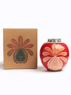 Bubble Vase in Big Pineapple Bordeaux